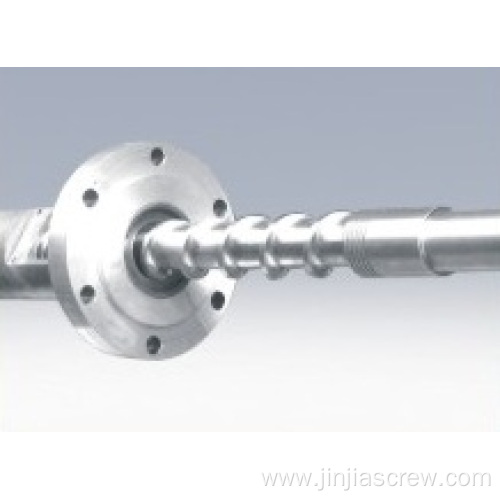 Bimetallic screw barrel for rubber machine